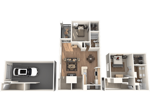 Santa Fe Floor Plan Santa Fe Floor Plan at Sedona Springs, Austin, TX, 78749